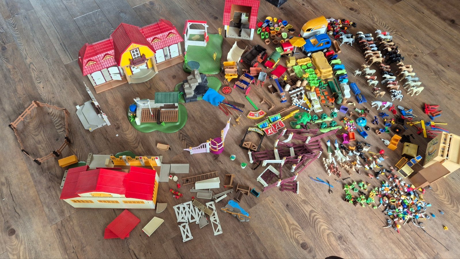 Grote Playmobil boerderij en paarden set, Ophalen, Gebruikt, Jongen of Meisje