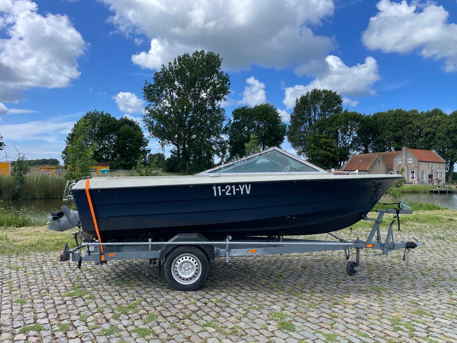 Leuke gebruikte speedboot Draco 1700 met trailer en dekzeil, Ophalen, Overige merken, Gebruikt, Binnenboordmotor