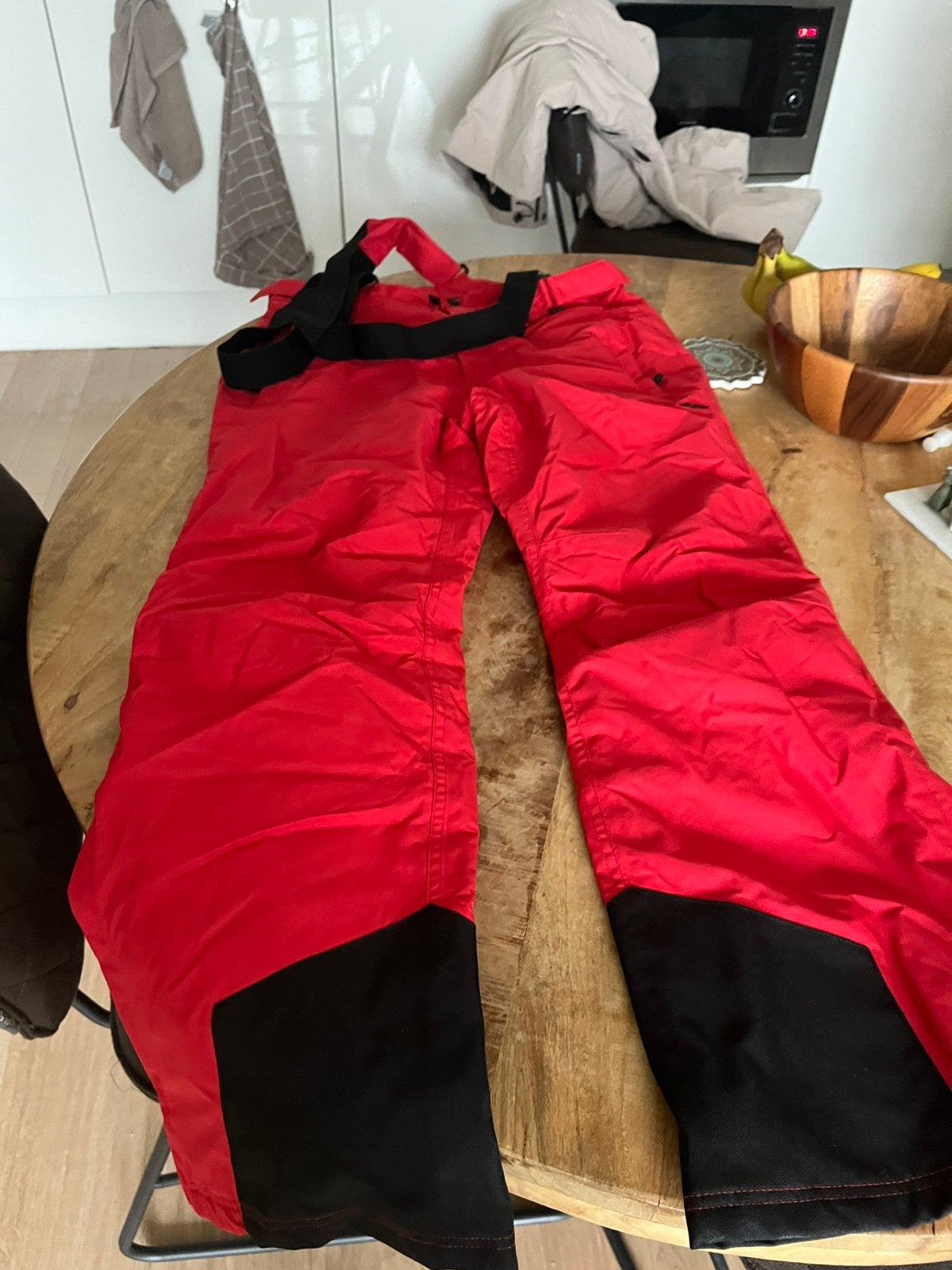Ski broek maat M (Rood), Ophalen of Verzenden, Zo goed als nieuw, Broek