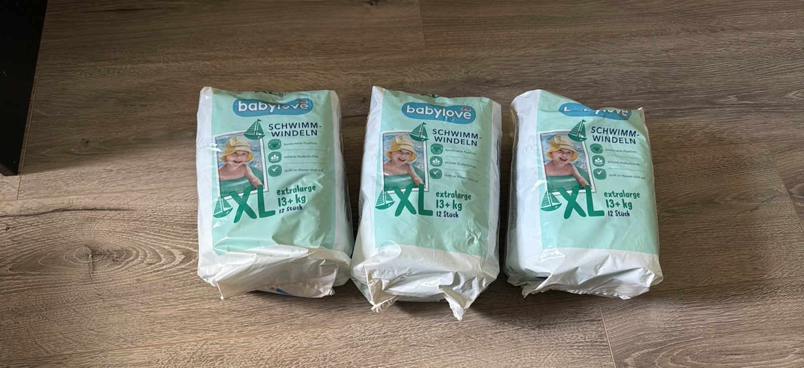 3 pakken zwemluiers maat xl (13+kg) ongeopend, Ophalen, Nieuw, Overige typen, Overige merken