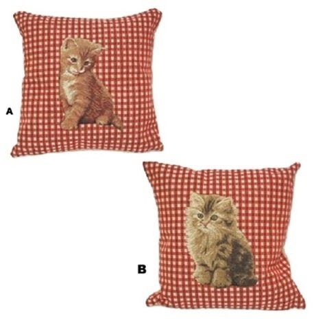 Kussen met kitten, kat, poesje in 2 soorten verkrijgbaar, Verzenden, Nieuw, Vierkant
