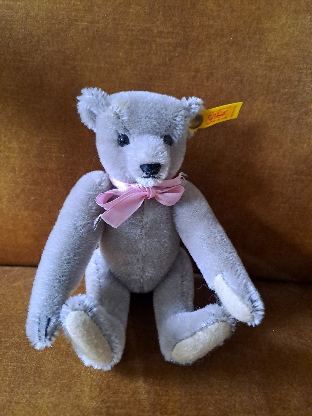 Richard Steiff Teddybeer (EAN 029172) - Historisch Miniatuur, Verzenden, Zo goed als nieuw, Stoffen beer, Steiff