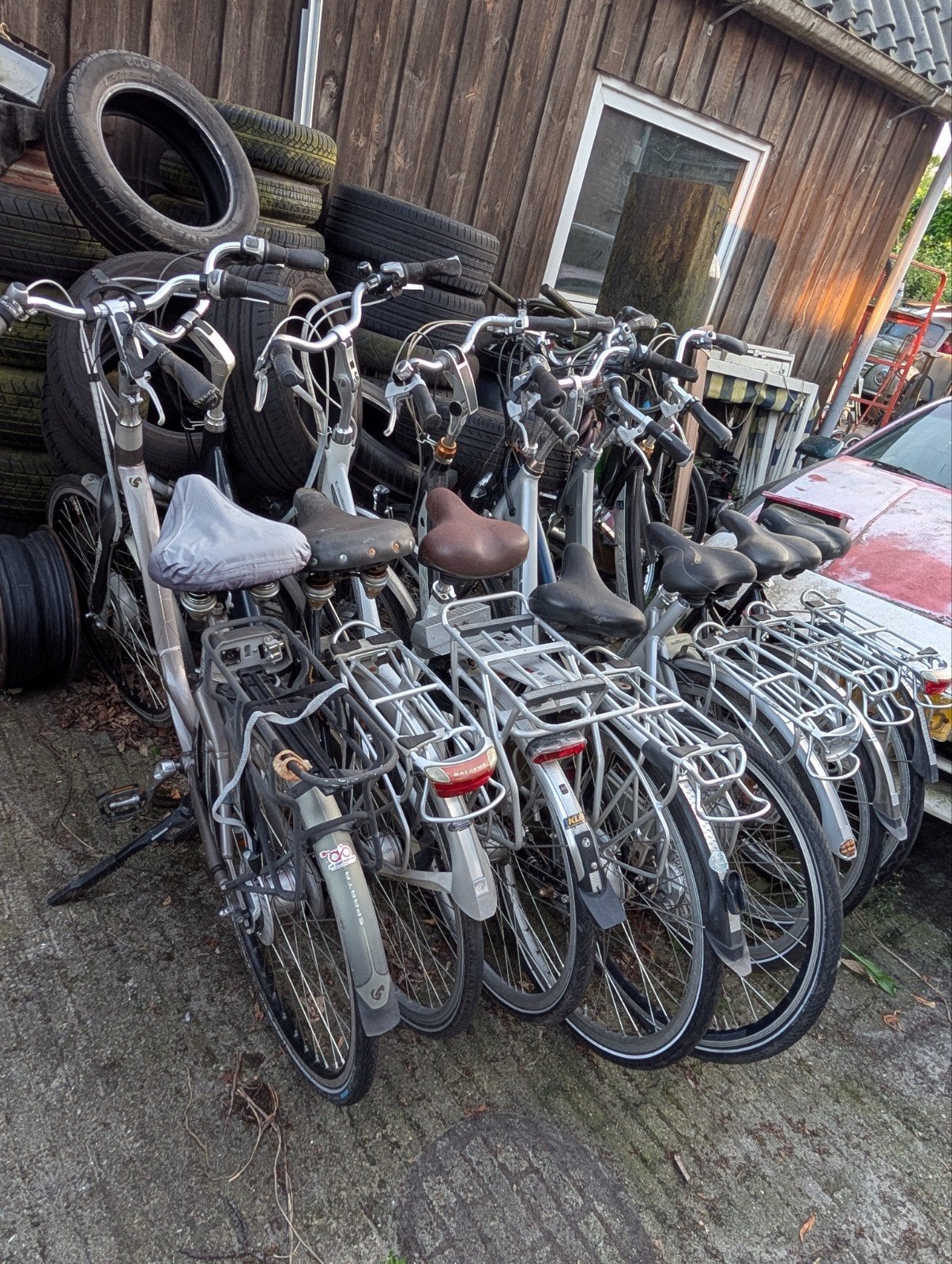 partij opknaden fietsen, Ophalen