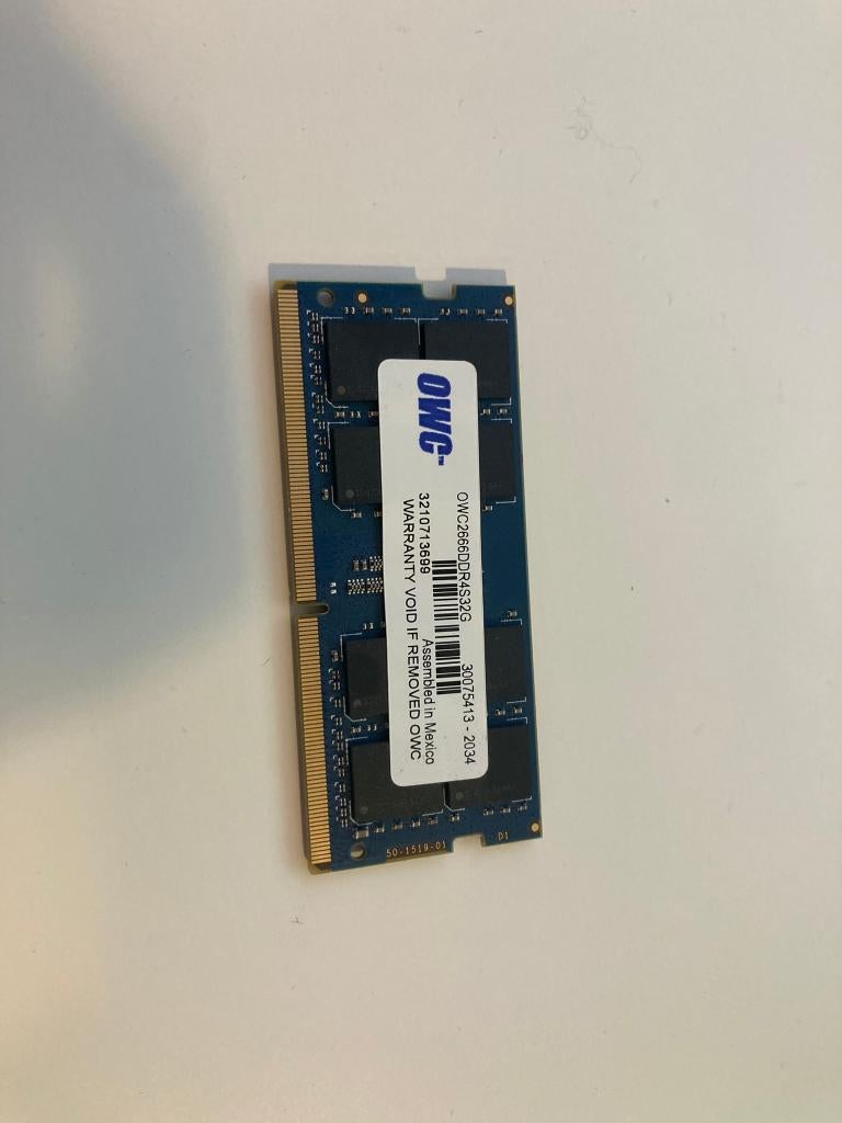 OWC werkgeheugen 32GB, 32 GB, DDR4, Ophalen of Verzenden, Zo goed als nieuw
