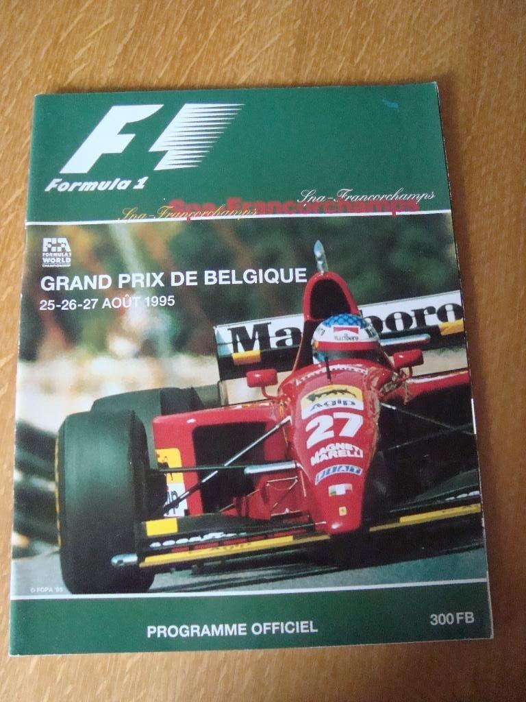 F 1 grand prix de belgique 25-26-27 augustus 1995, Ophalen of Verzenden, Nieuw, Auto's