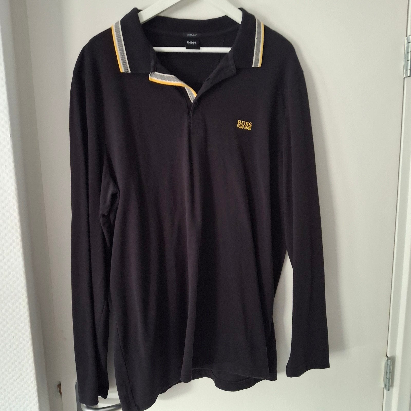 hugo boss polo xxxl, Ophalen of Verzenden, Zo goed als nieuw, Overige maten, Blauw