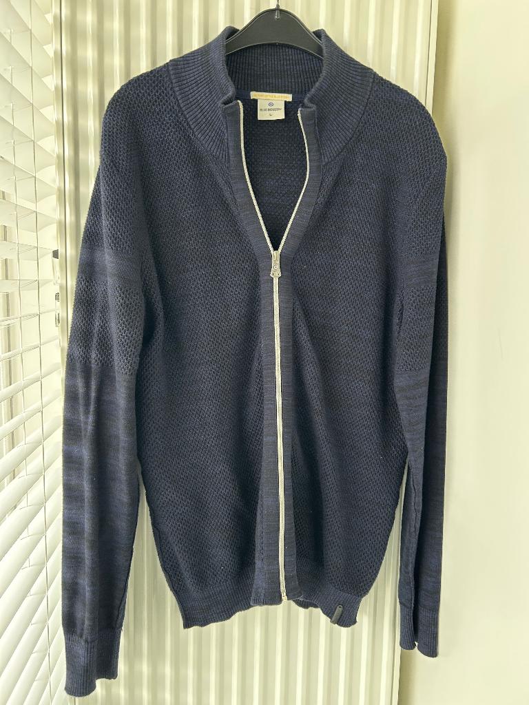 Mooi diep blauw vest Blue Industry, Maat 52/54 (L), Blue Industry, Blauw, Ophalen of Verzenden