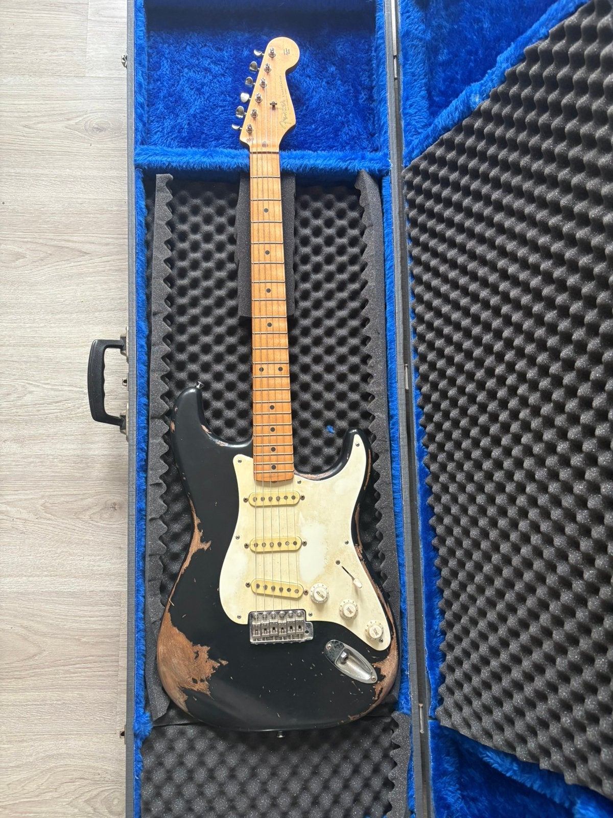 Fender roadworn stratocaster., Ophalen, Zo goed als nieuw, Solid body, Fender