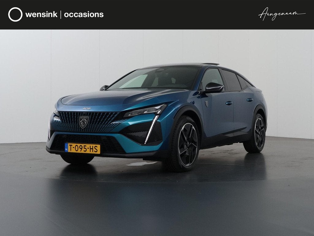 Peugeot 408 1.6 HYbrid GT 225 EAT8 First Edition | Trekhaak, Auto's, Peugeot, Gebruikt, Euro 6, 4 cilinders, Blauw