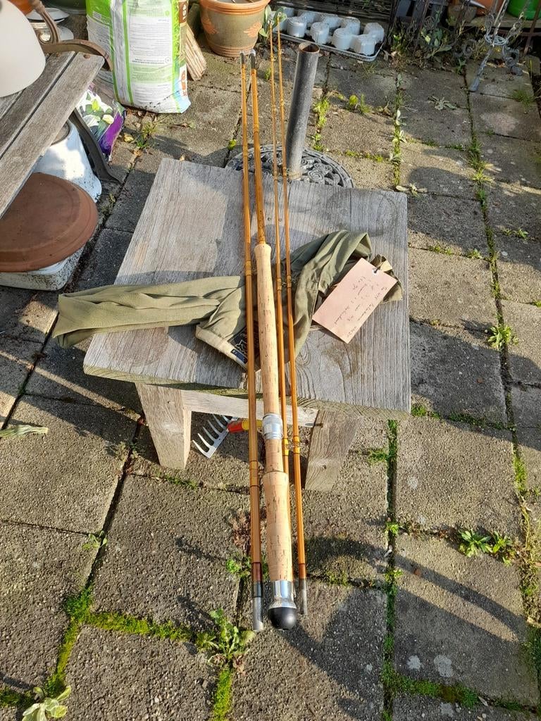 Vintage splitcane vlieghengels,, The Hardy WYE Palakona 3x, Watersport en Boten, Hengelsport | Vliegvissen, Ophalen of Verzenden