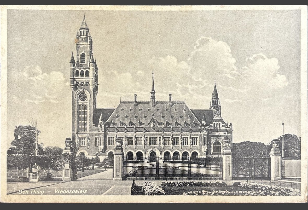 Den Haag, Vredespaleis, Verzenden, 1920 tot 1940, Gelopen, Zuid-Holland