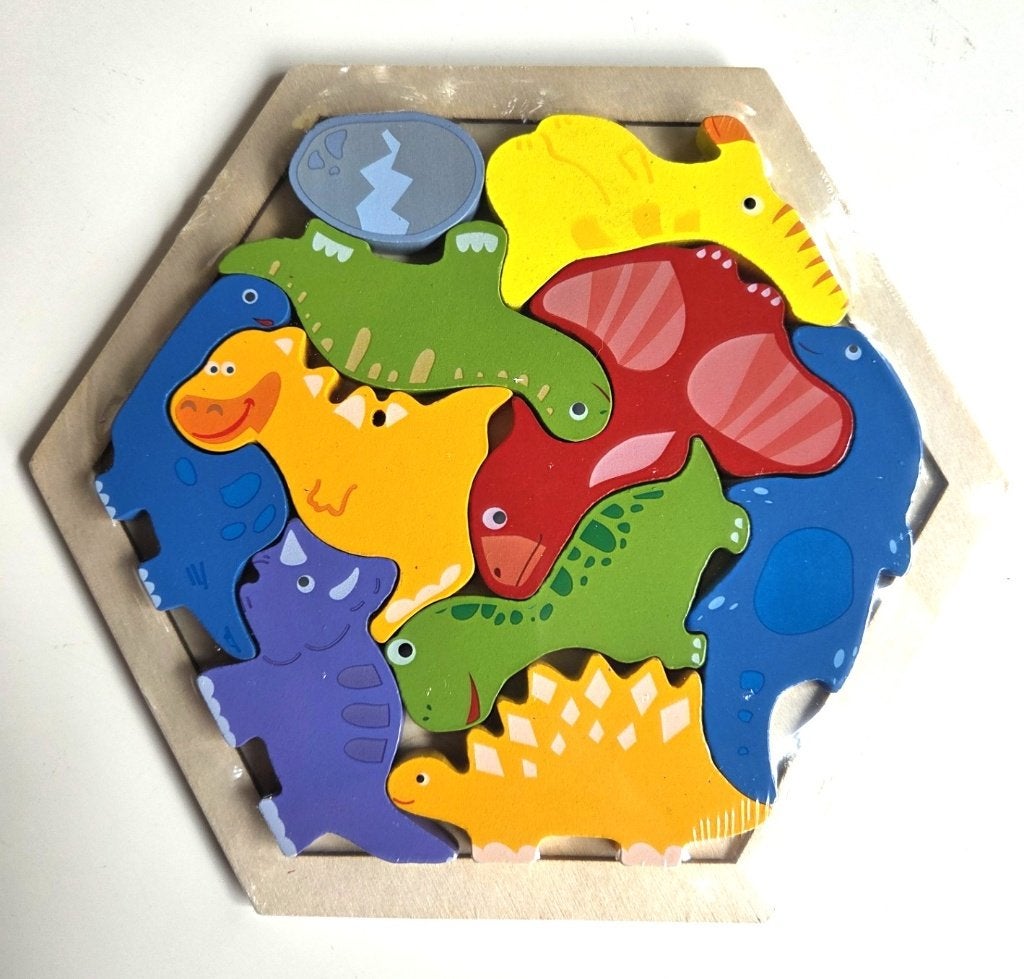 TANGRAM PUZZEL - 3 VERSCHILLENDE, 10 tot 50 stukjes, Nieuw, Ophalen of Verzenden, Van hout