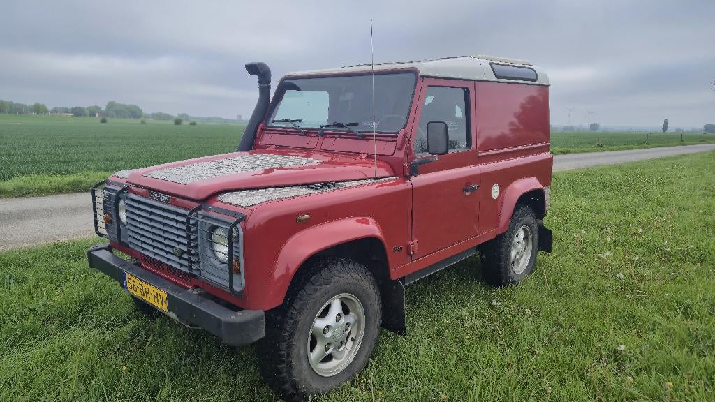 Land Rover Defender 90 TD5 Hardtop HR 4WD 2003, Auto's, 2500 cc, Stof, Zwart, 122 pk
