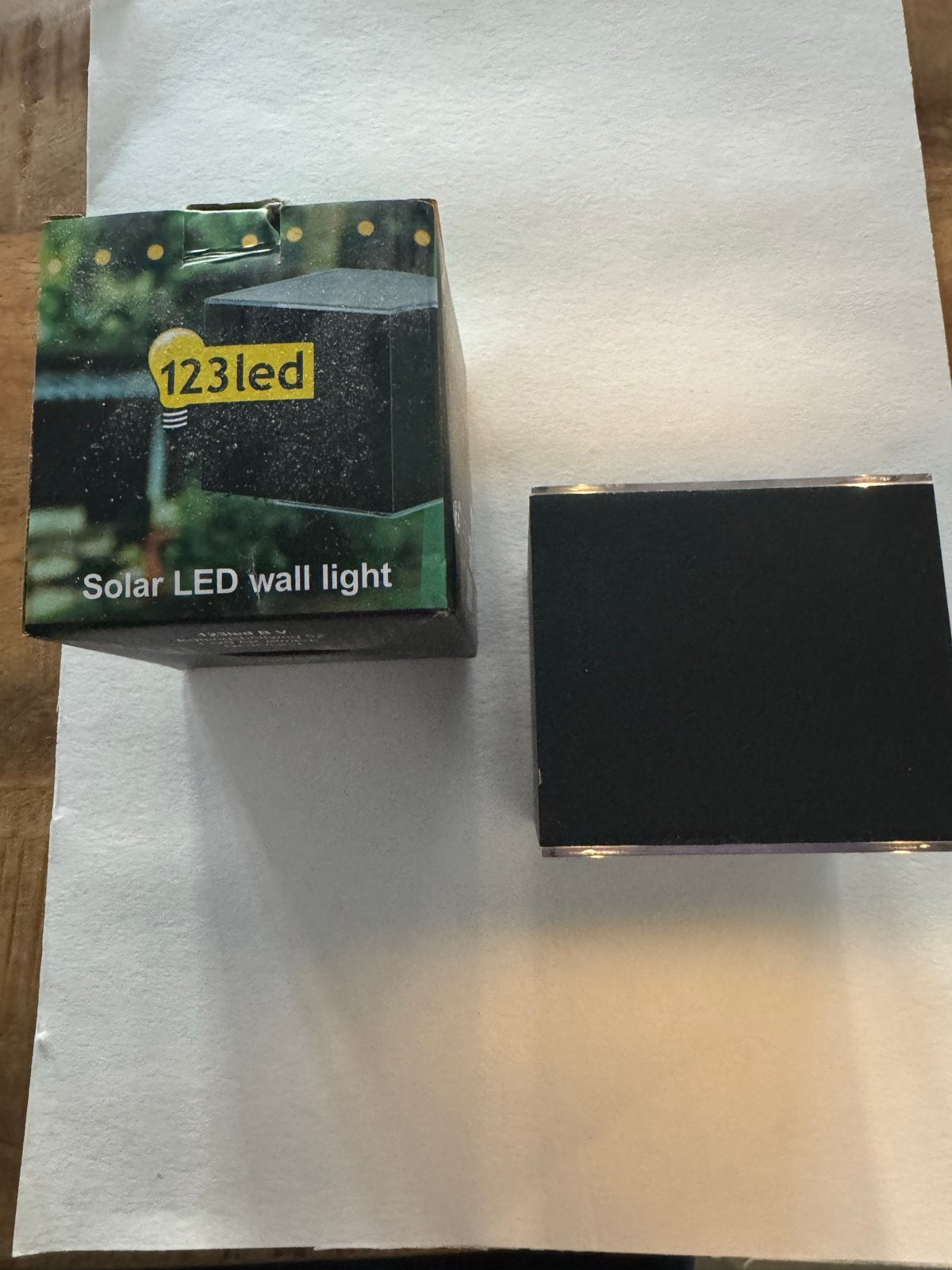 123led Solar LED wandlamp - Nieuw in doos, Zonne-energie, Kunststof, Wandlamp, Nieuw