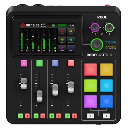 Podcast - Rode Rodecaster Duo Zwart, Muziek en Instrumenten, Ophalen, Nieuw, Minder dan 5 kanalen, Microfooningang