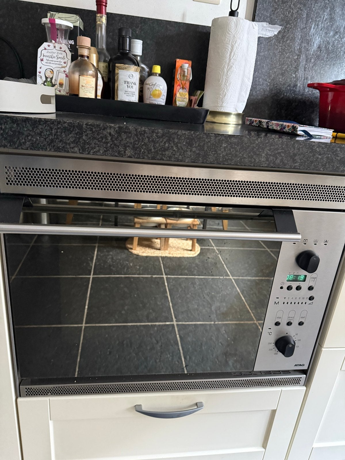 Atag combi magnetron- hetelucht oven HI570A5u1, Ophalen, 45 tot 50 cm, Gebruikt, Hete lucht