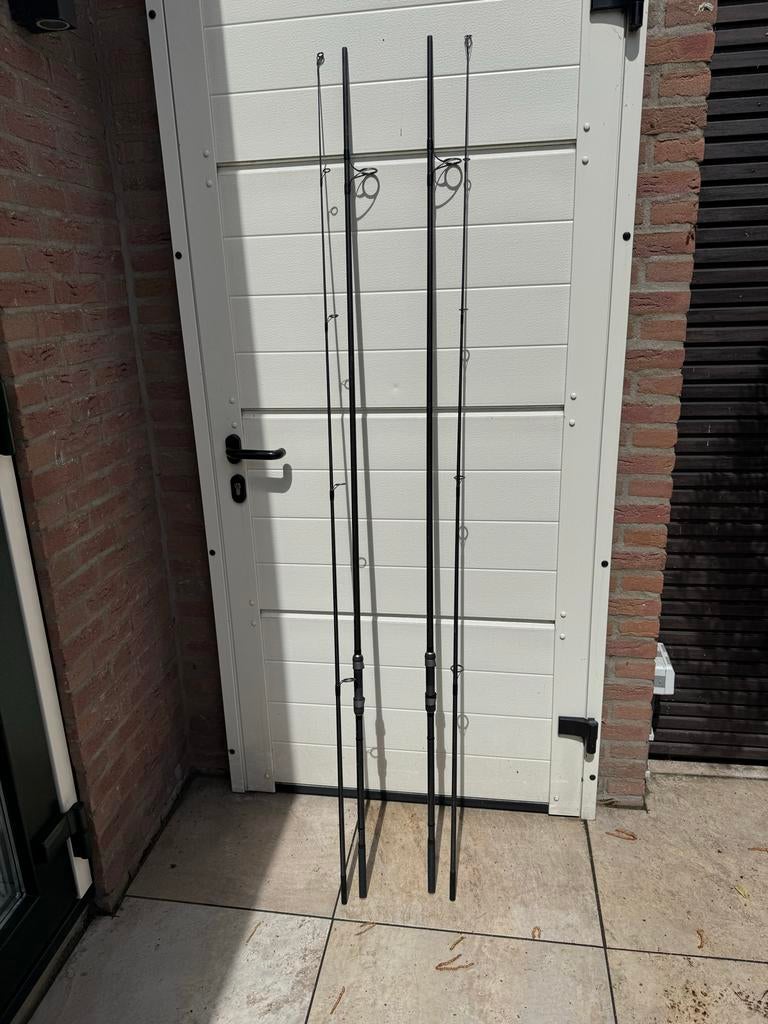 2x Shimano Tribal Longcast 12ft 3,5 lbs, Watersport en Boten, Hengelsport | Karpervissen, Ophalen, Zo goed als nieuw, Werphengel