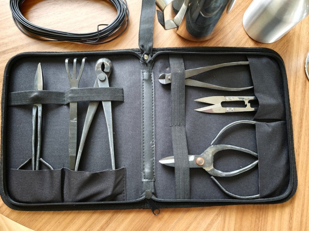 Bonsai Gereedschap Set met Gieter en Sproeiers, Volle zon, Bloeit niet, Minder dan 100 cm, Overige soorten