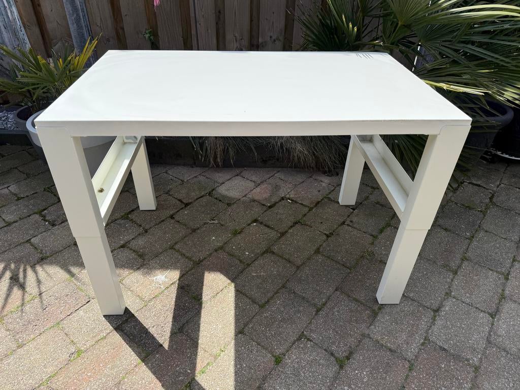 IKEA PÅHL bureau wit, Huis en Inrichting, Bureaus, Gebruikt, In hoogte verstelbaar, Ophalen of Verzenden, IKEA