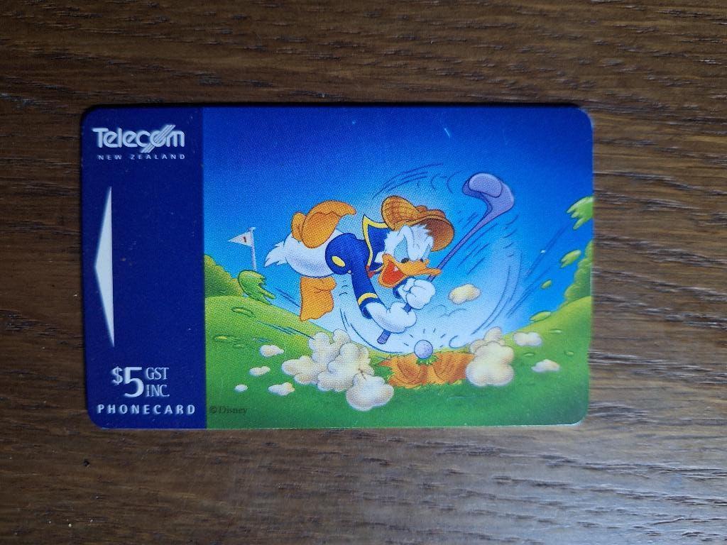 mooie Disney telefoonkaart uit Nieuw Zeeland, Verzamelen, Telefoonkaarten, Verzenden