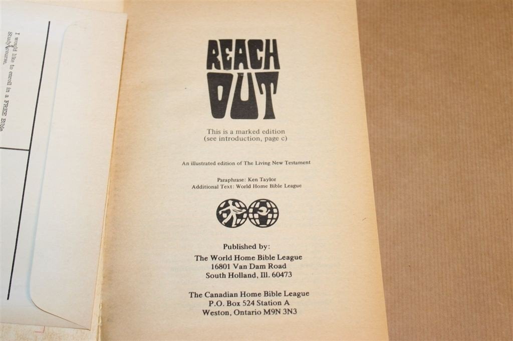 Reach Out — Geïllustreerd Living New Testament 1971, Ophalen of Verzenden, Gelezen