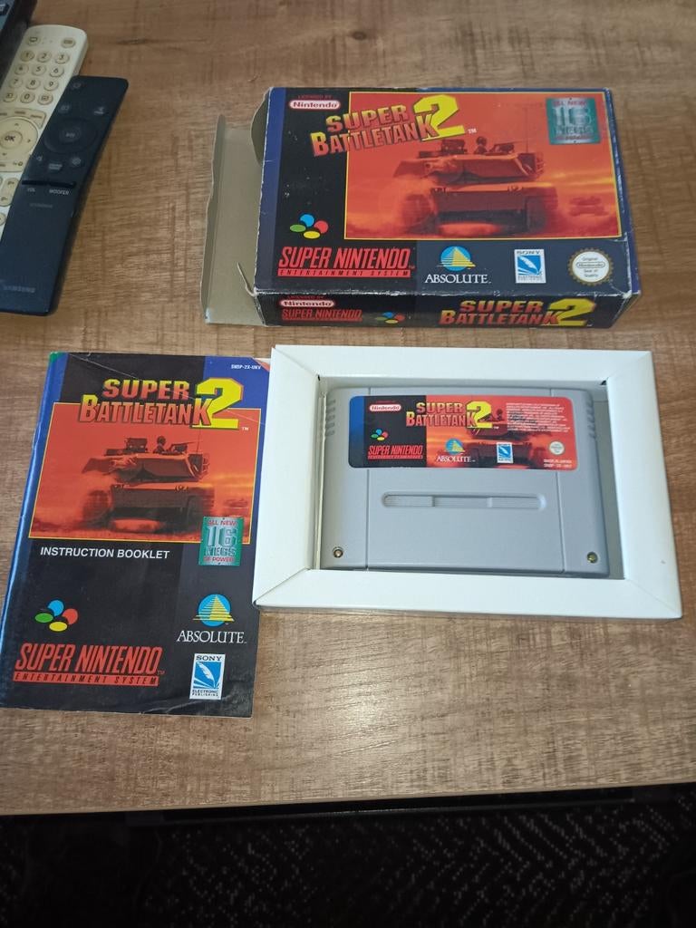 Super Battletank 2 SNES - Compleet met doos en boekje, Gebruikt, 1 speler, Ophalen of Verzenden, Vanaf 12 jaar