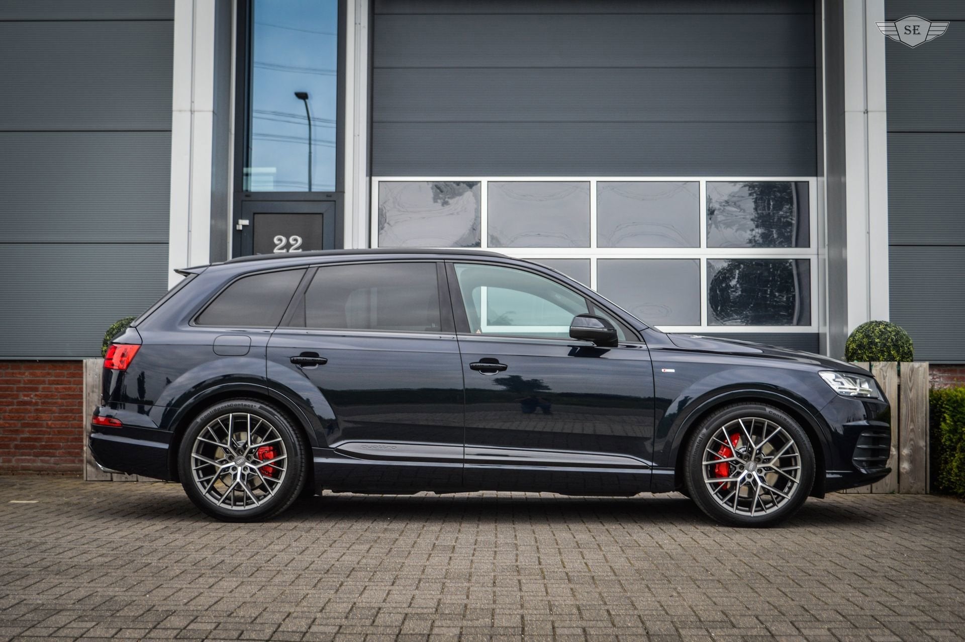 Audi Q7 3.0 TFSI |QUATTRO|PROLINE S|BOSE|LUCHTVERING|MEMORY, Auto's, Audi, Dealer onderhouden, Gebruikt, 2995 cc, Blauw