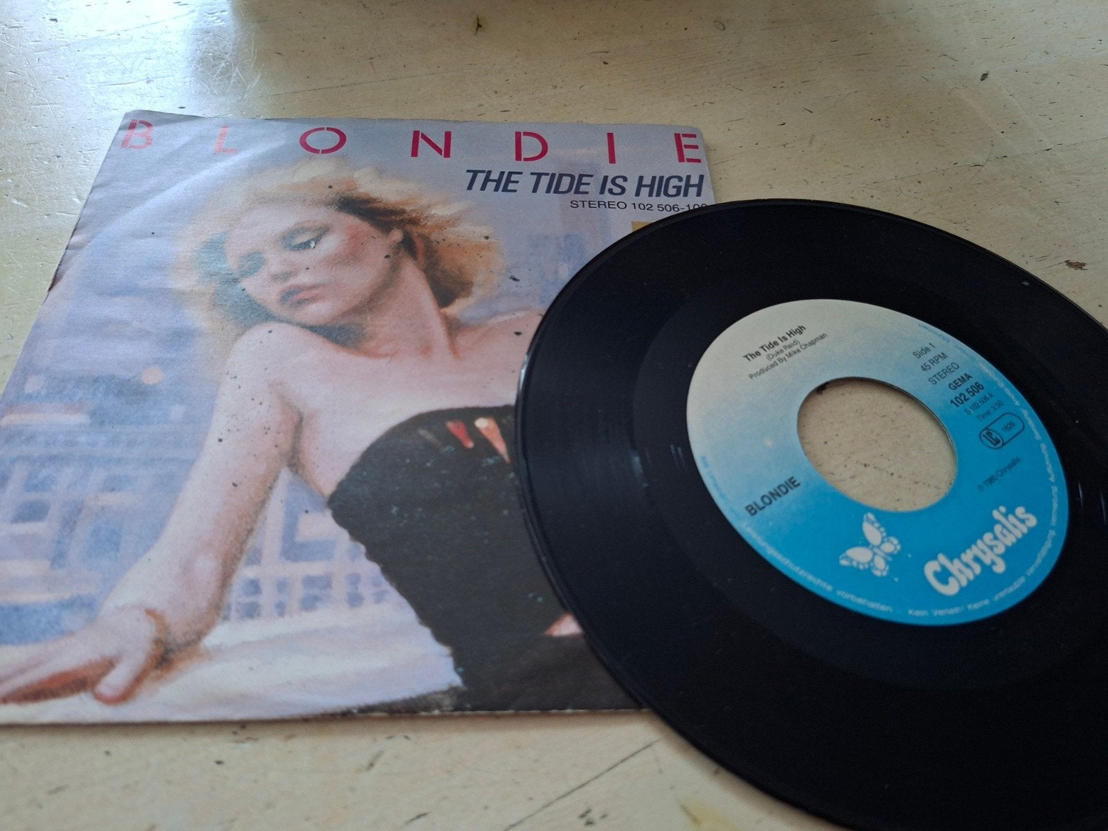 Blondie - The Tide Is High (7 inch vinyl single), Gebruikt, 7 inch, Ophalen of Verzenden, Pop