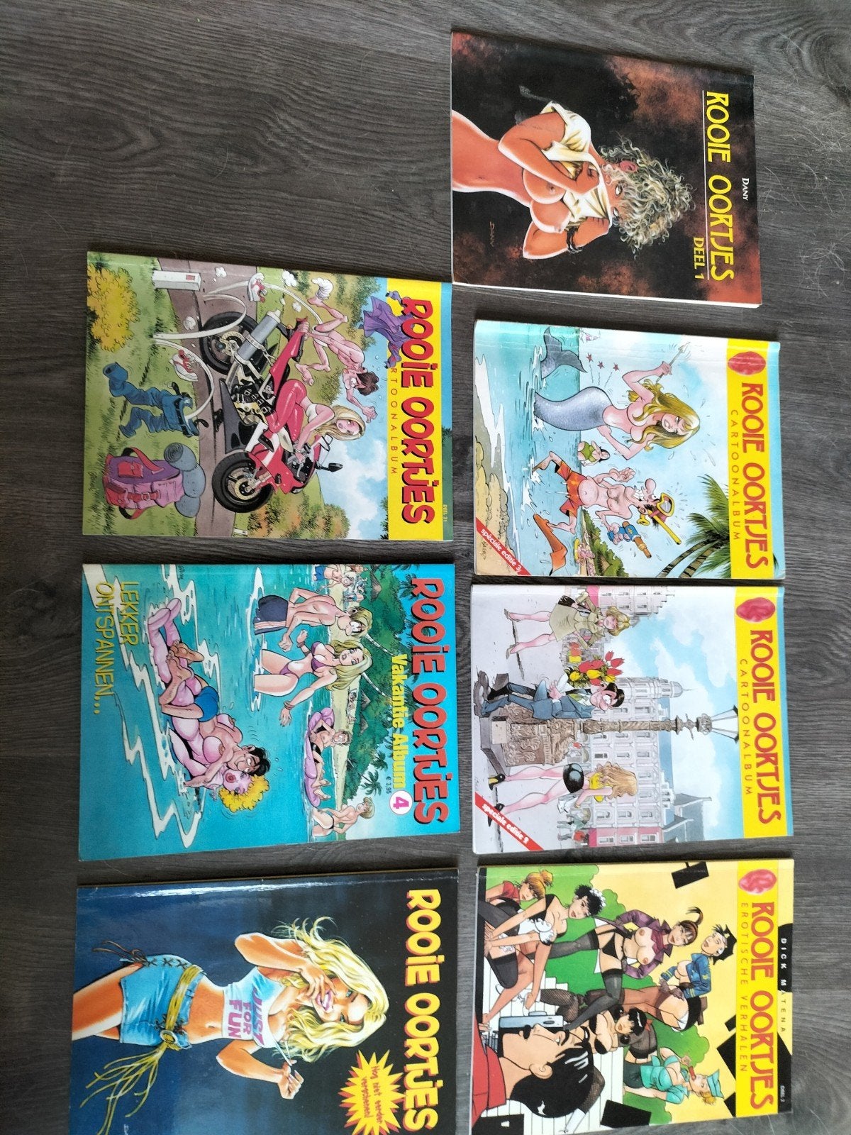 Rooie Oortjes stripboeken ., Complete serie of reeks, Ophalen of Verzenden, Gelezen, Dick Matena, Dany, Gürsel