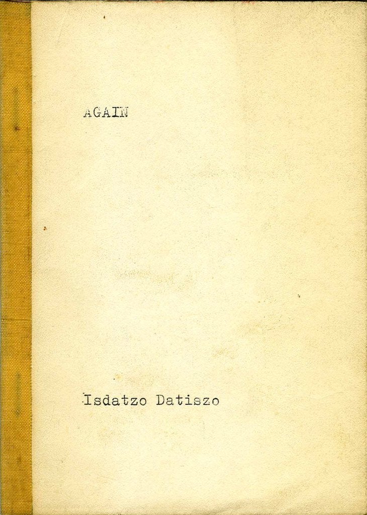 Again - Isdatzo Datiszo, Ophalen of Verzenden, Zo goed als nieuw, Isdatzo Datiszo, Eén auteur