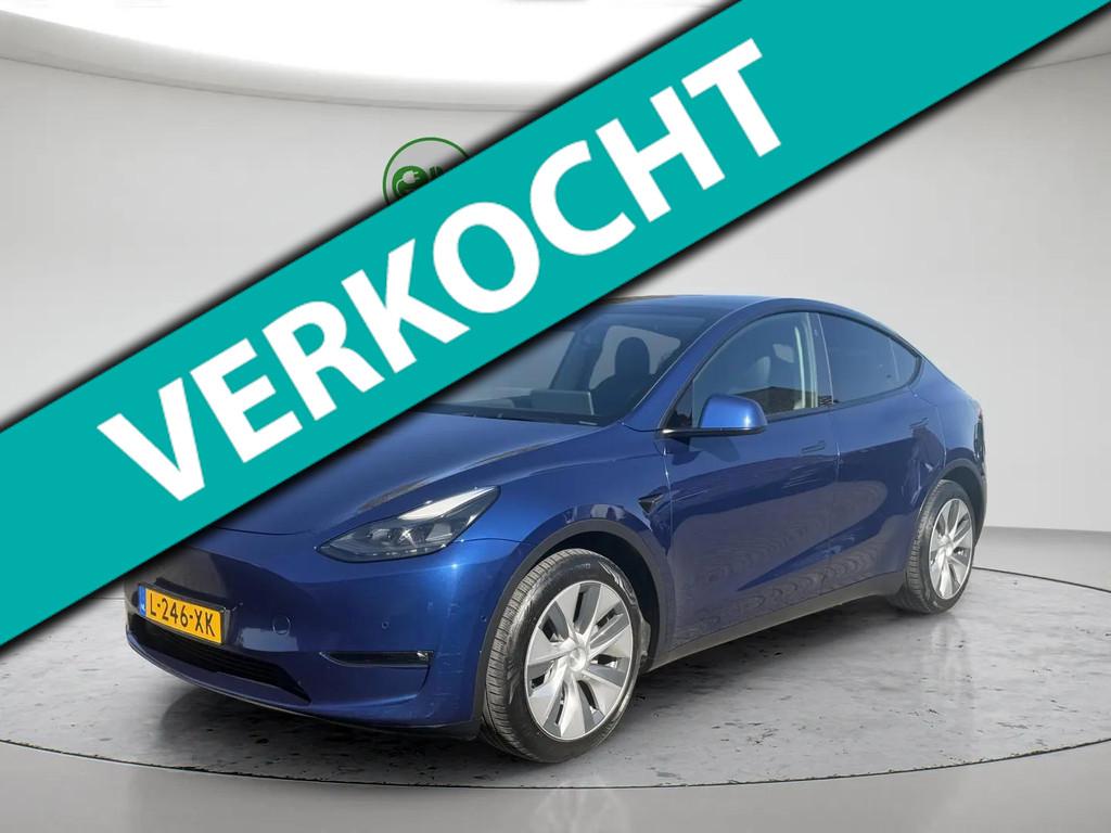 Tesla Model Y Long Range AWD 75 kWh | SOH 86% | Full Self Dr, Automaat, Gebruikt, Electronic Stability Program (ESP), Blauw