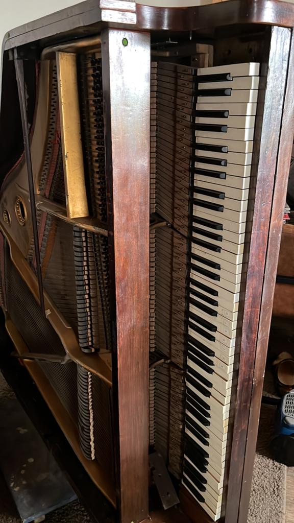 Piano vleugel, Ophalen, Gebruikt, Bruin, Vleugel