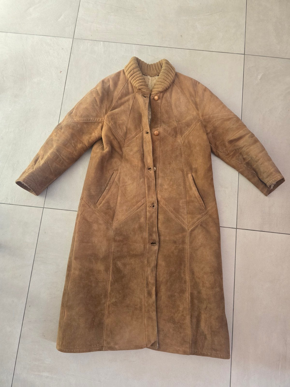 Vintedge leren winterjas, Maat 38/40 (M), Morris, Bruin, Ophalen of Verzenden