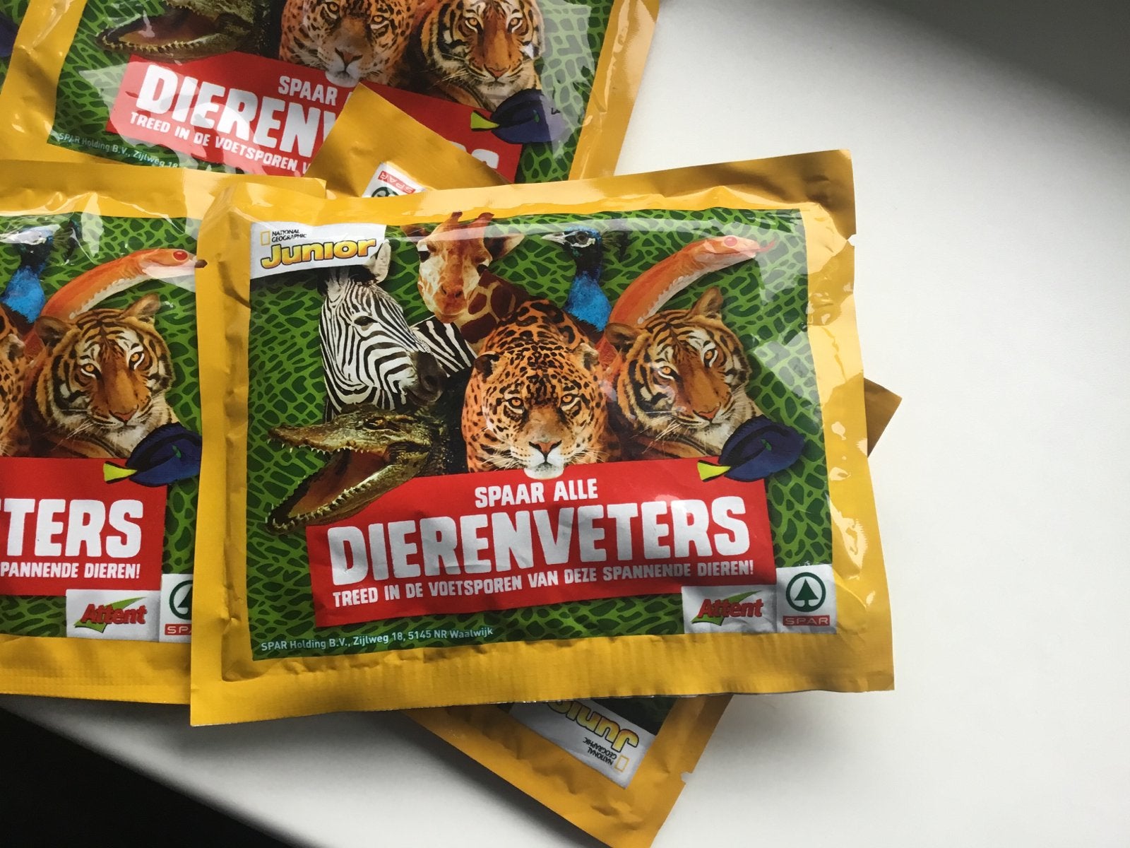 SPAR Diereneters spaaractie - 5 ongeopende zakjes, Ophalen of Verzenden, Nieuw, Wild dier, Overige typen