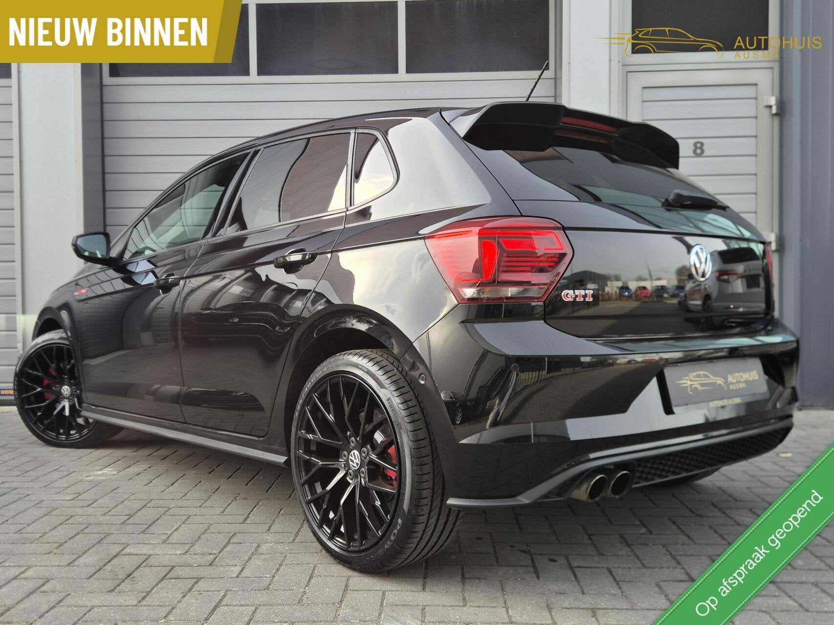 Volkswagen Polo 2.0 TSI GTI 200PK/ACC/Virtual/Led/Sport/Carp, Dealer onderhouden, Gebruikt, 4 cilinders, Zwart