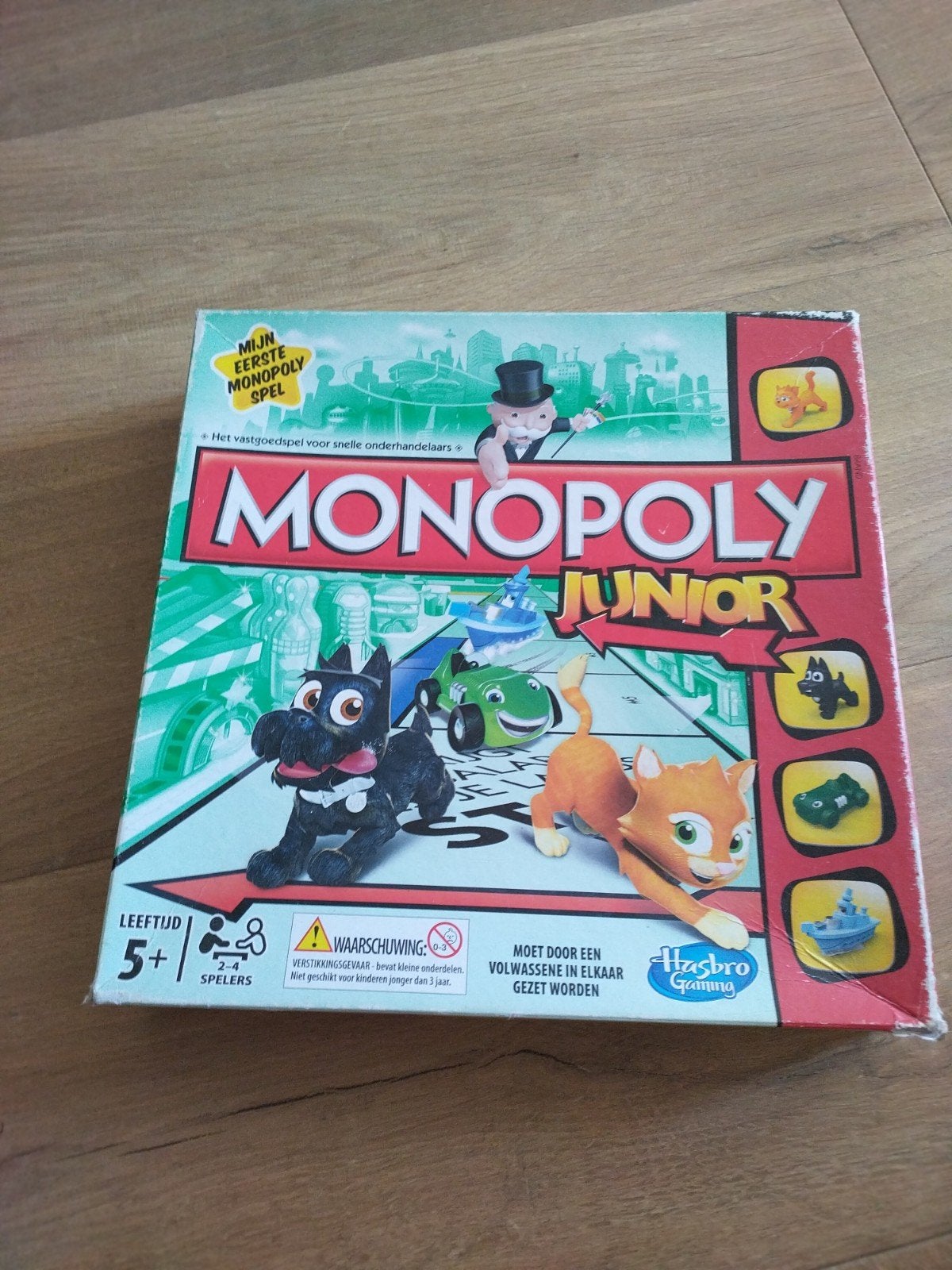 Monopoly Junior - Mijn Eerste Monopoly Spel, Drie of vier spelers, Ophalen, Zo goed als nieuw, Hasbro Gaming