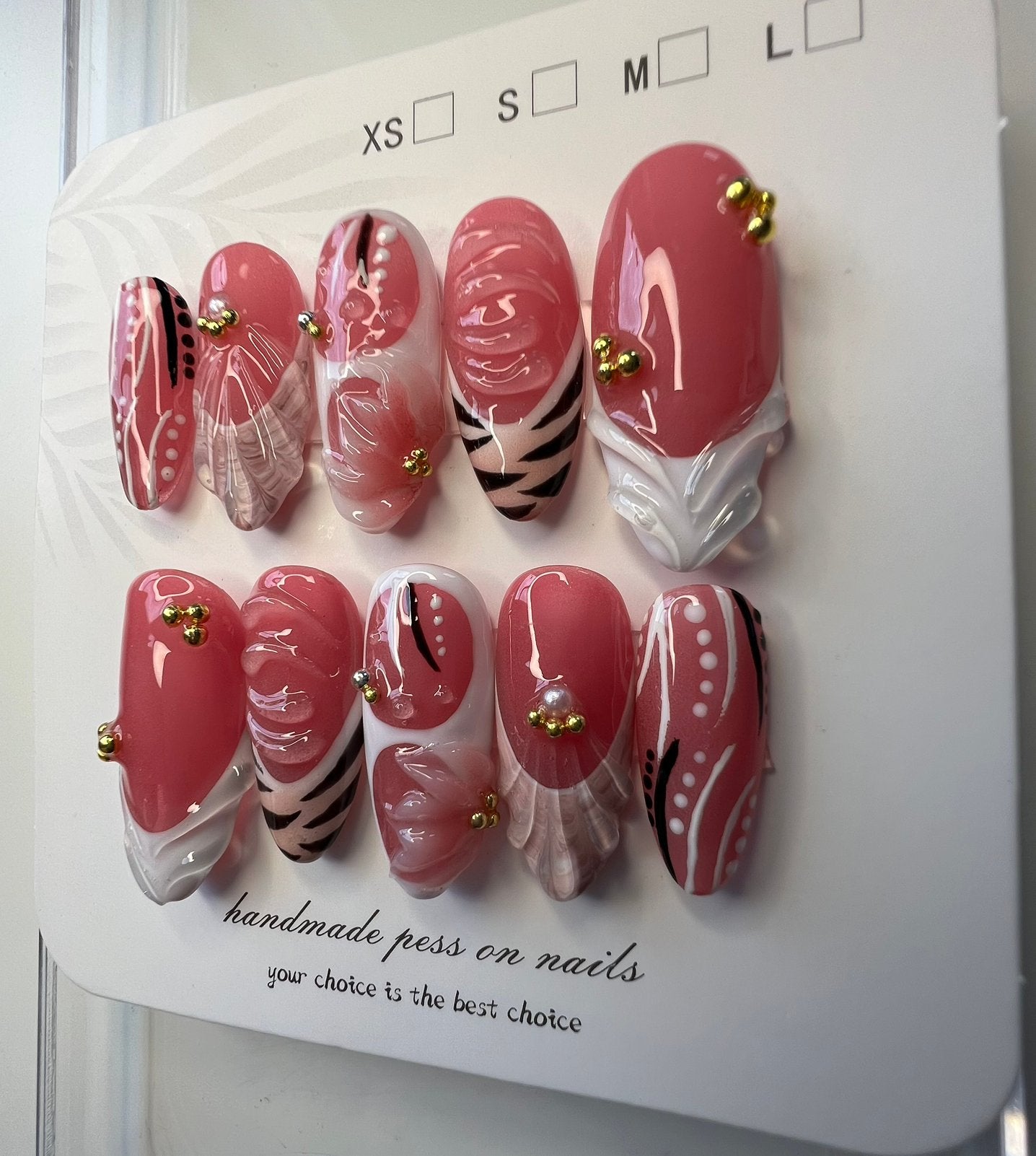 Press on nails, Ophalen of Verzenden, Nieuw, Overige kleuren, Handen en Nagels