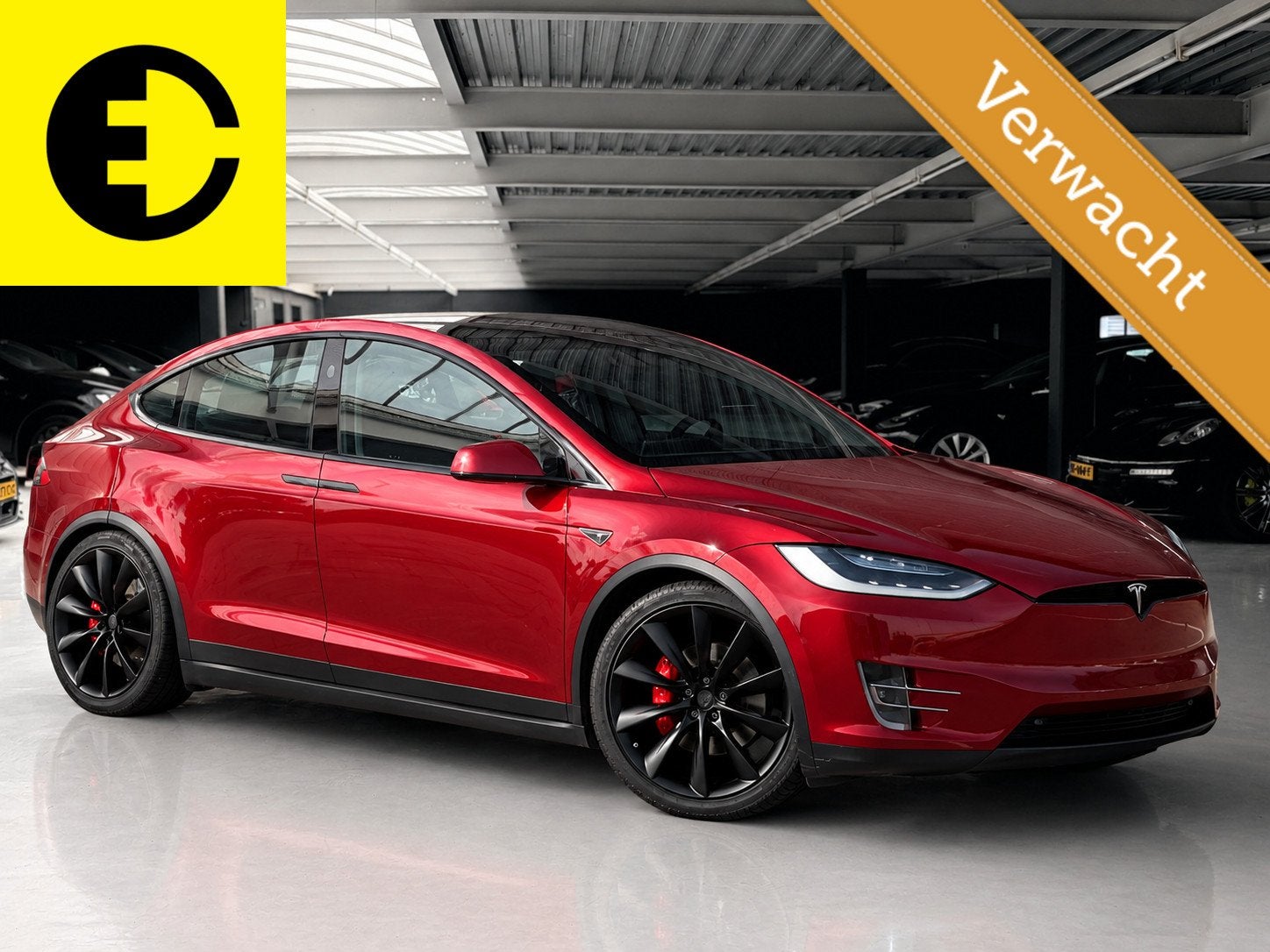 Tesla Model X 90D Base 7p. | Stoelverkoeling | Wit leder | L, Auto's, Automaat, Model X, Gebruikt, 124 €/maand