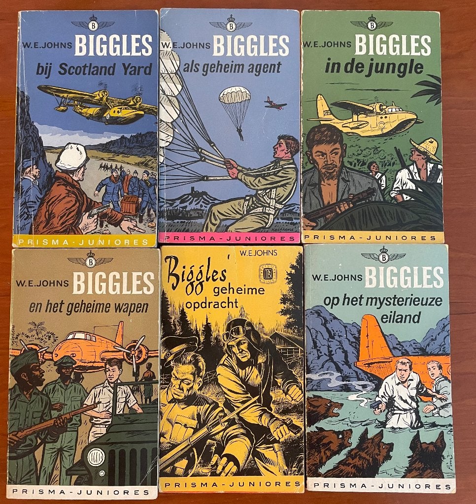 12 Biggles pockets voor 7 euro, Verzenden, Gelezen, Fictie