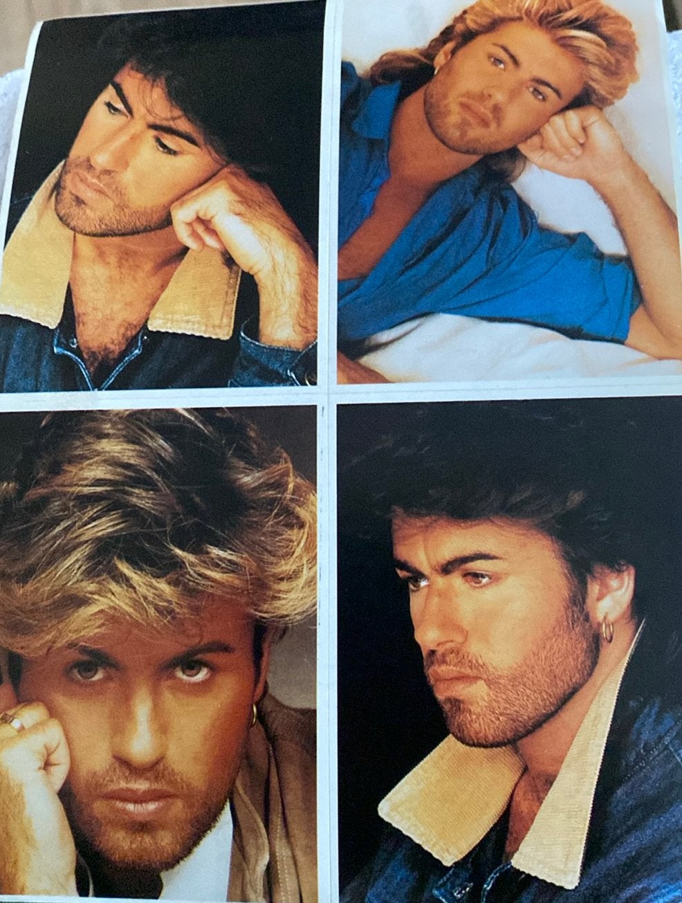 George Michael, 4-delig stickervel, Verzamelen, Muziek, Artiesten en Beroemdheden, Ophalen of Verzenden, Nieuw, Overige typen