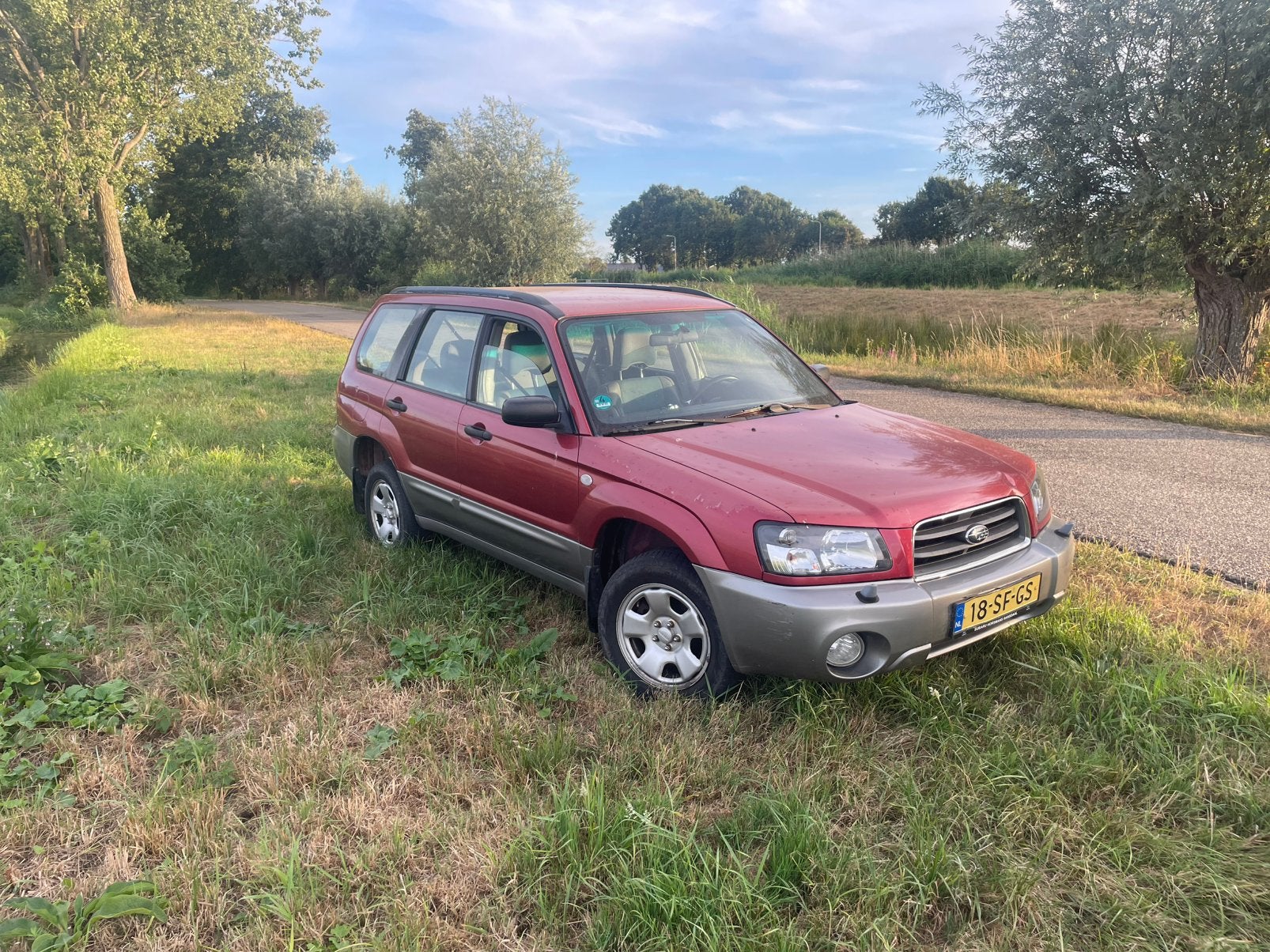 Subaru Forester 2.0 X AUT 2005 Rood, 125 pk, Origineel Nederlands, Forester, Vierwielaandrijving