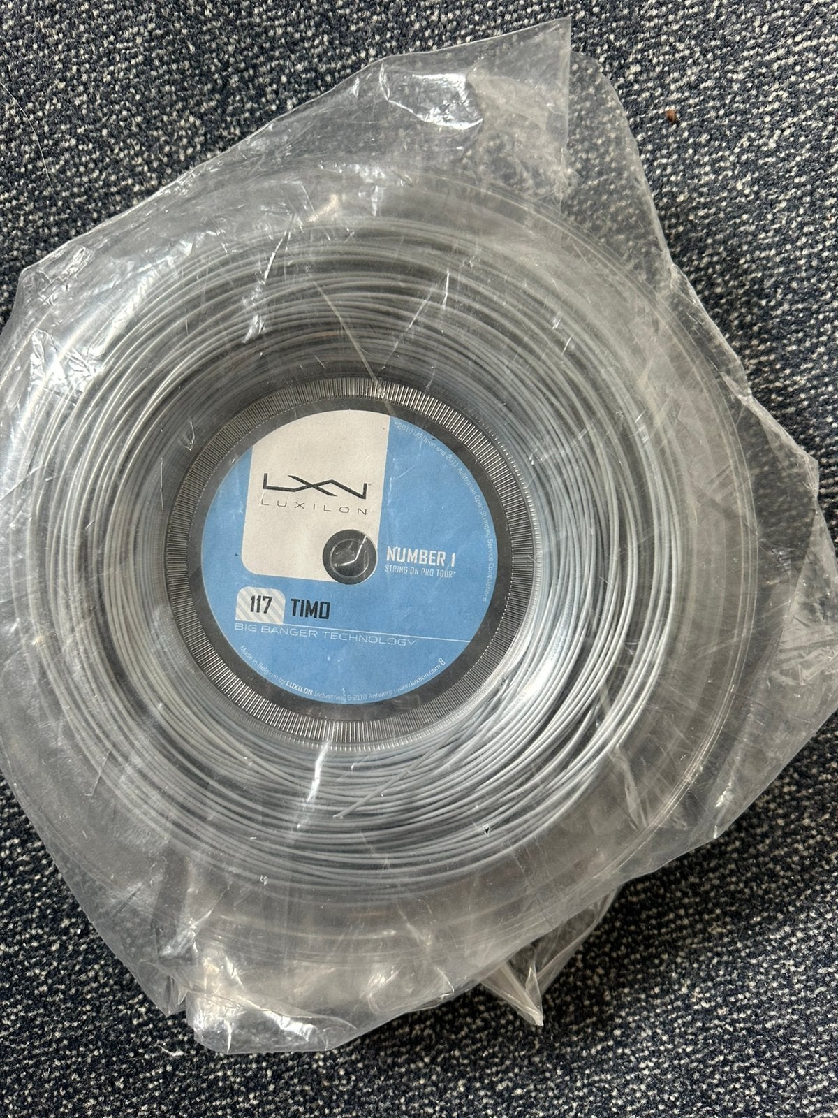 Luxilon 1.17mm tennissnaar, 200 meter..Nieuw!!, Overige merken, Grip of Snaar, L00, Nieuw