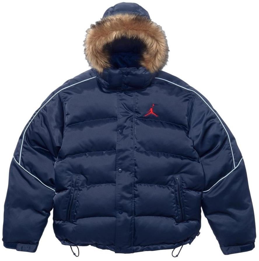 Supreme Jordan Puffer Jacket Navy 2XL, Ophalen of Verzenden, Nieuw, Overige maten, Blauw
