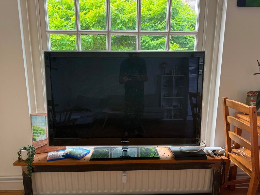 Samsung 55" TV (UE55B7020WW) — this is a 2009 model, Ophalen, 100 cm of meer, 50 Hz, Samsung