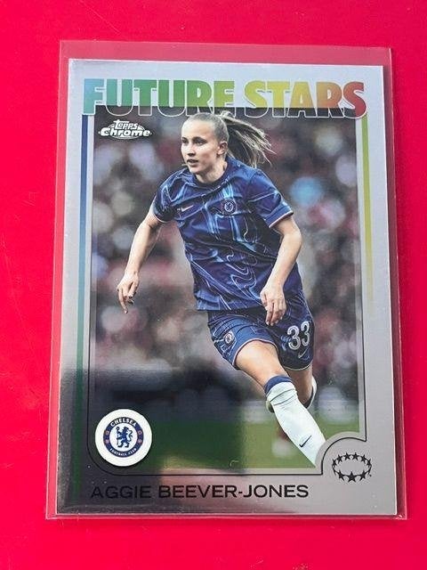 24-25 Topps Chrome Women UEFA Aggie Beever Jones Future Star, Verzenden, Nieuw, Buitenlandse clubs, Spelerskaart