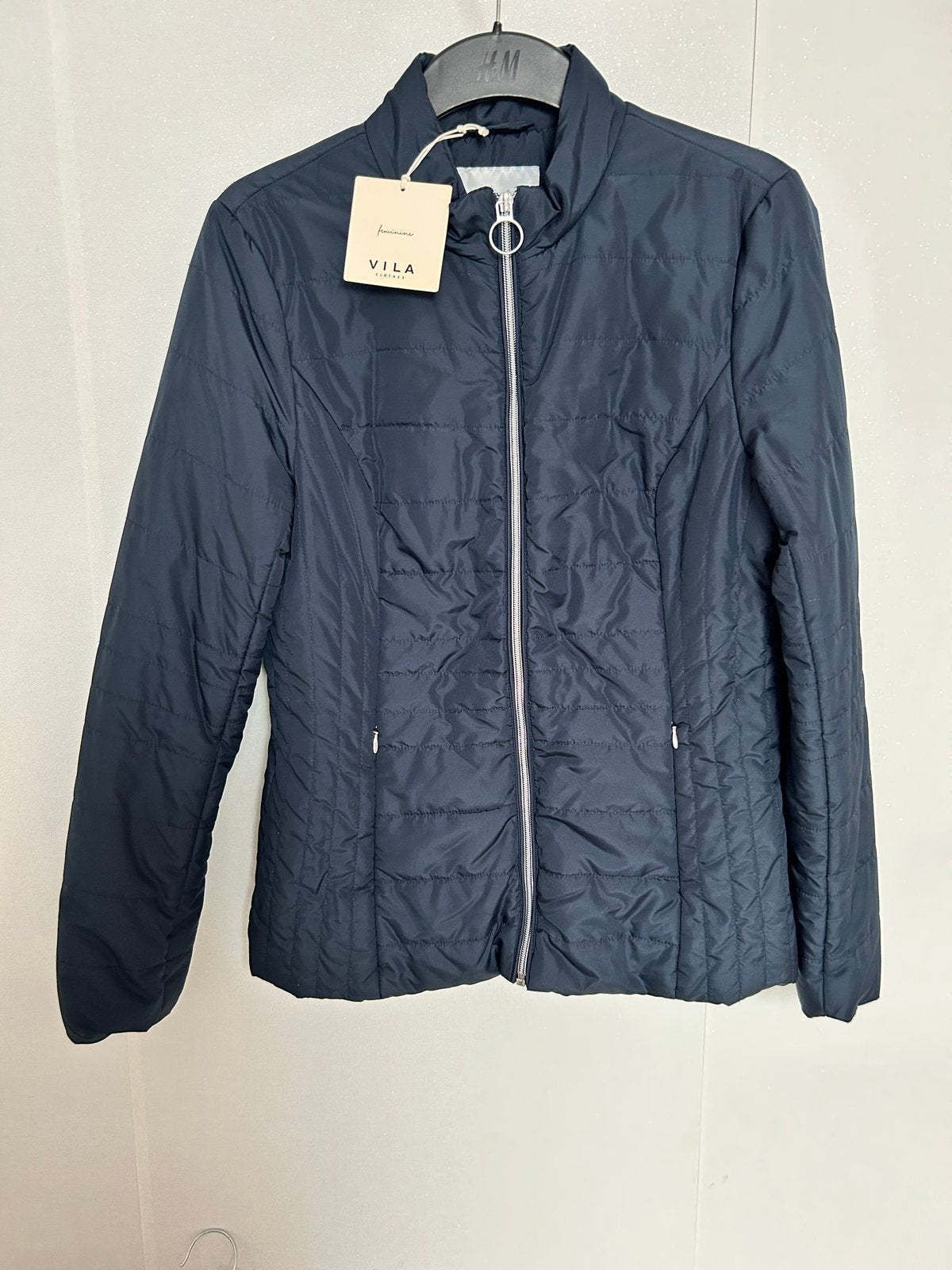 Nieuw gewatteerd herfst jas Vila maat S, Ophalen, Nieuw, Maat 36 (S), Blauw