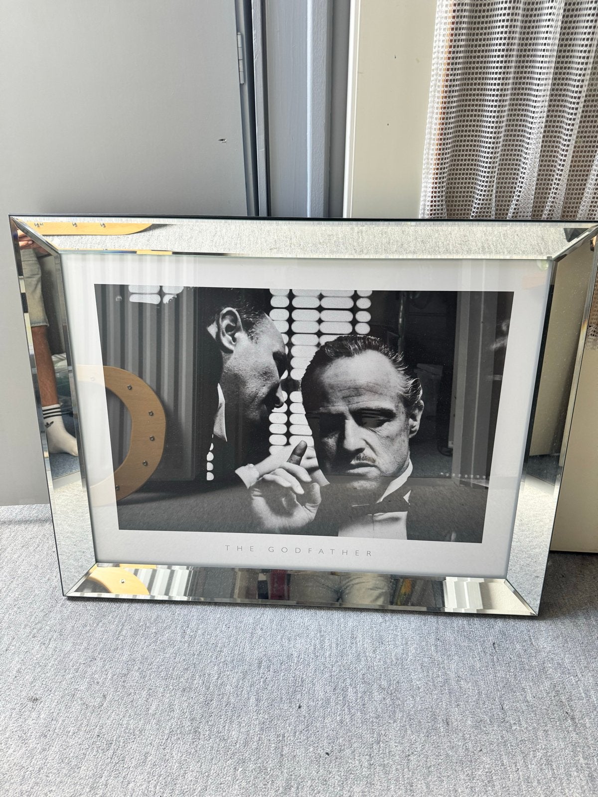 Ingelijste The Godfather poster - spiegel lijst Eric Kuster, Gebruikt, Glas, Met afbeelding, Zilver