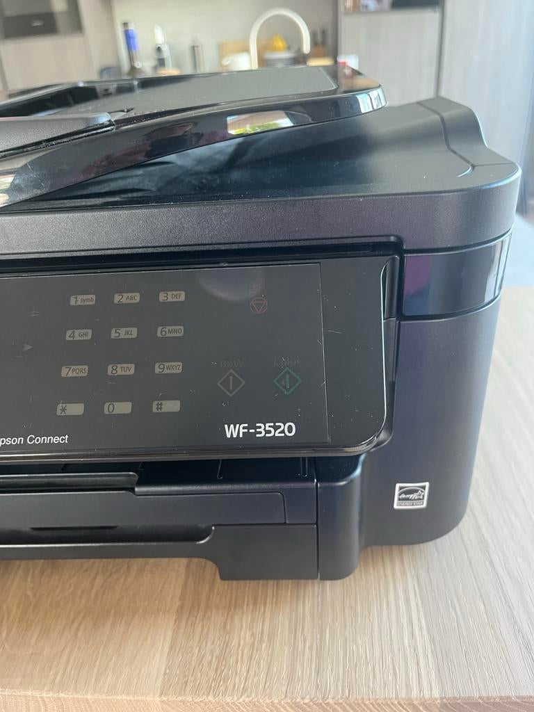 Epson WF-3520 All-in-One Printer met Wi-Fi en Fax, Computers en Software, Printers, Gebruikt, All-in-one, Inkjetprinter, Faxen