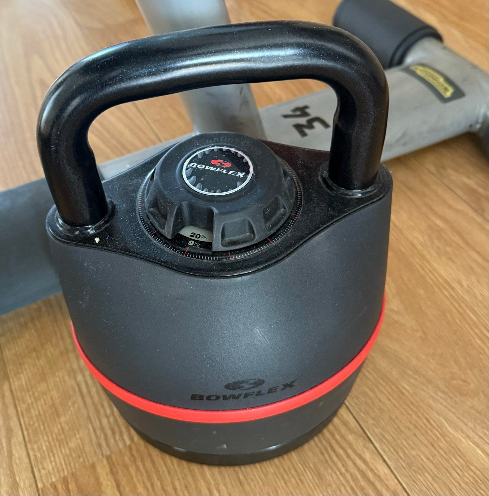 Bowflex Selecttech Verstelbare Kettlebell - 3.5 tot 18 kg, Ophalen, Zo goed als nieuw, Armen, Kettlebell