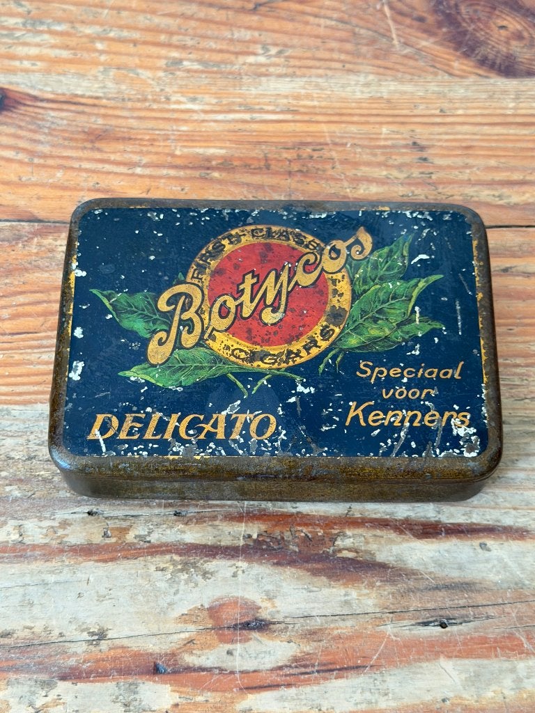 Sigarenblik - Botycos - Deligato - speciaal voor kenners, Ophalen of Verzenden, Gebruikt, Overige, Overige merken